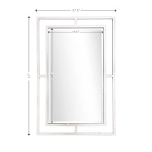 Espejo de pared rectangular Chic plateado