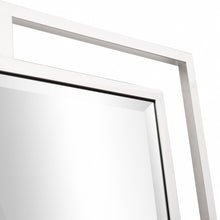 Espejo de pared rectangular Chic plateado