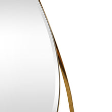 Espejo de pared negro y dorado