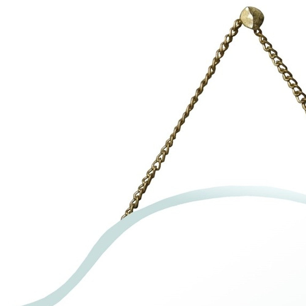 Espejo colgante biselado en forma de arco