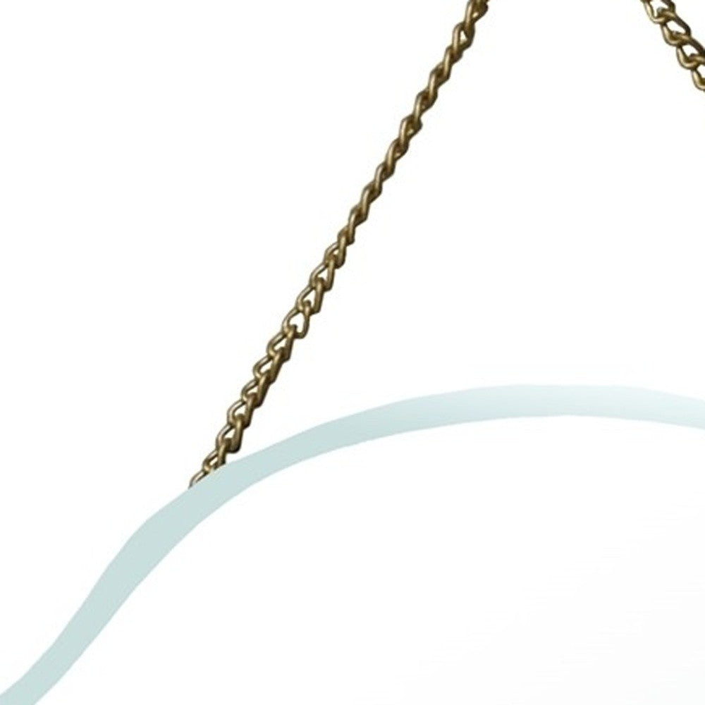 Espejo colgante biselado en forma de arco