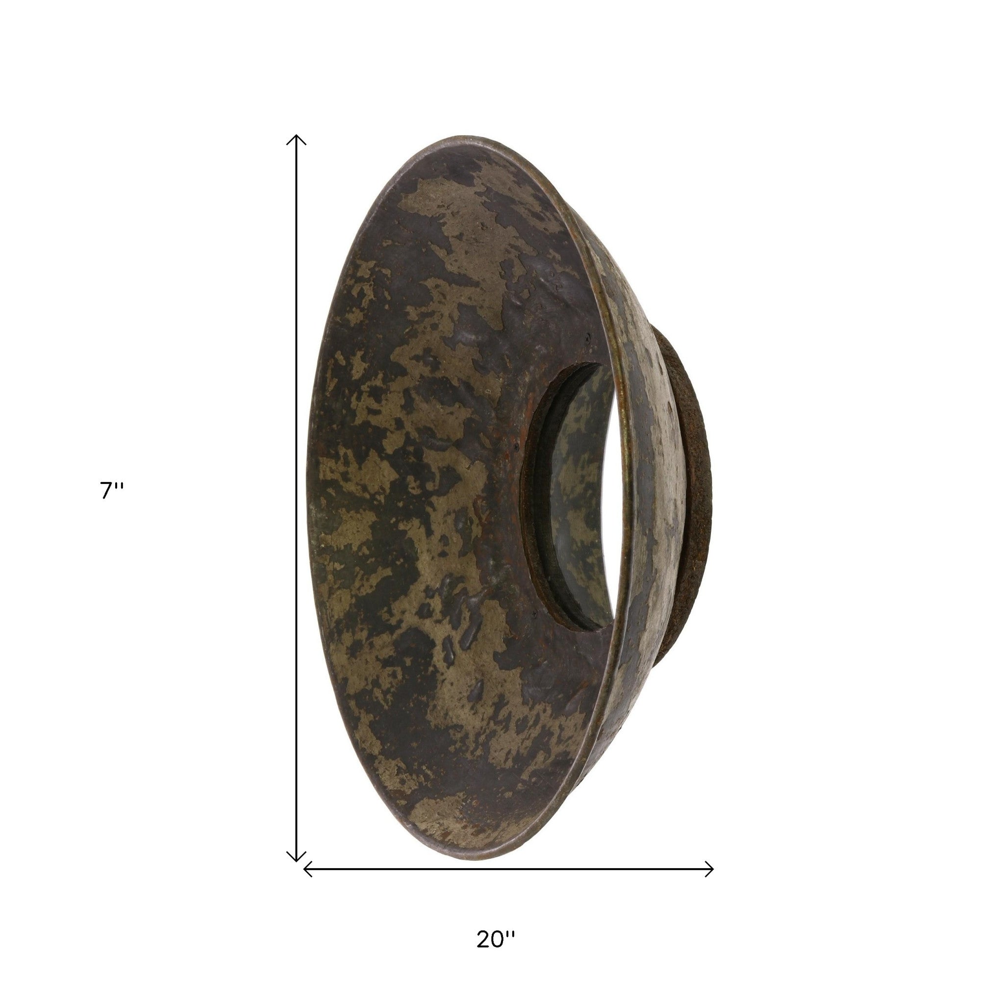 巨型金屬碗壁鏡