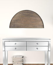 Wood and Gold Iron Arch Wall Mirror