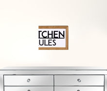 My Kitchen My Rules Metal and Wood Wall Art