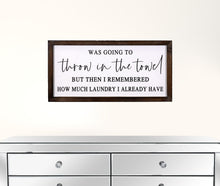 Throw In The Towel Framed Wall Art