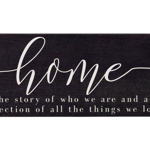 Home Quote Brown Wooden Wall Plaque