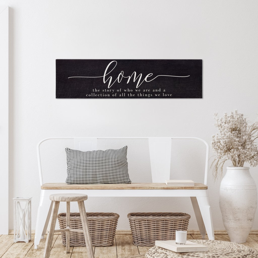 Home Quote Brown Wooden Wall Plaque