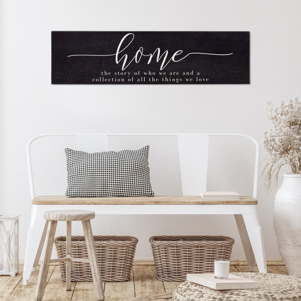 Home Quote Brown Wooden Wall Plaque