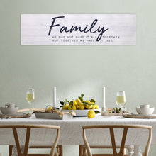 Family Quote White Wooden Wall Plaque