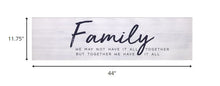 Family Quote White Wooden Wall Plaque