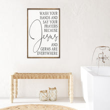Jesus and Germs Are Everywhere Framed Wall Art