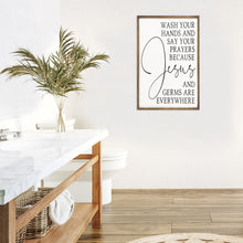 Jesus and Germs Are Everywhere Framed Wall Art
