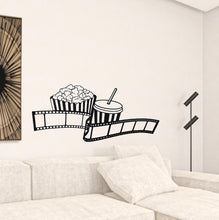 Decoración de pared de bebidas y palomitas de maíz de Black Metal Movie