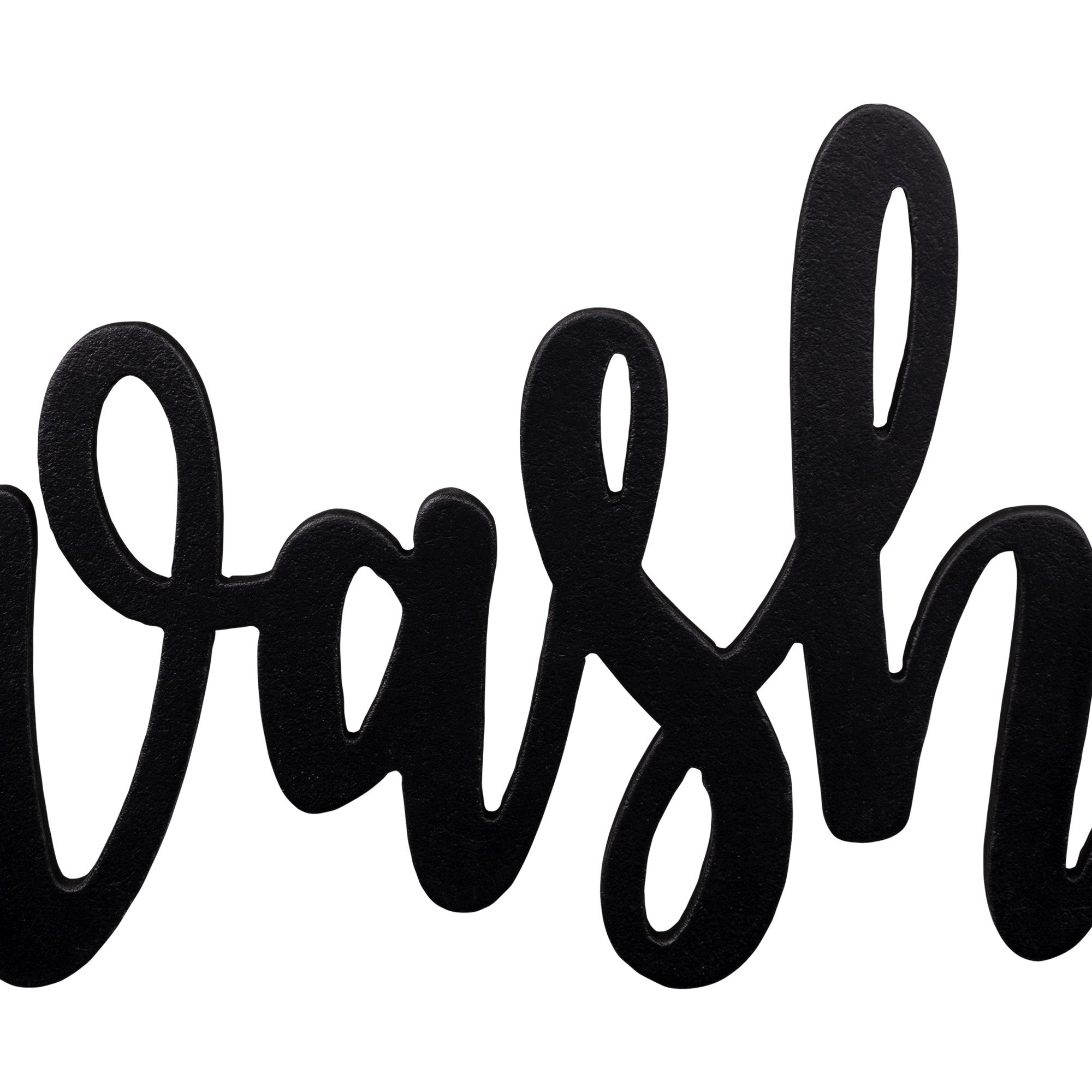 Black Metal Wash and Dry Wall Sign