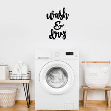 Black Metal Wash and Dry Wall Sign