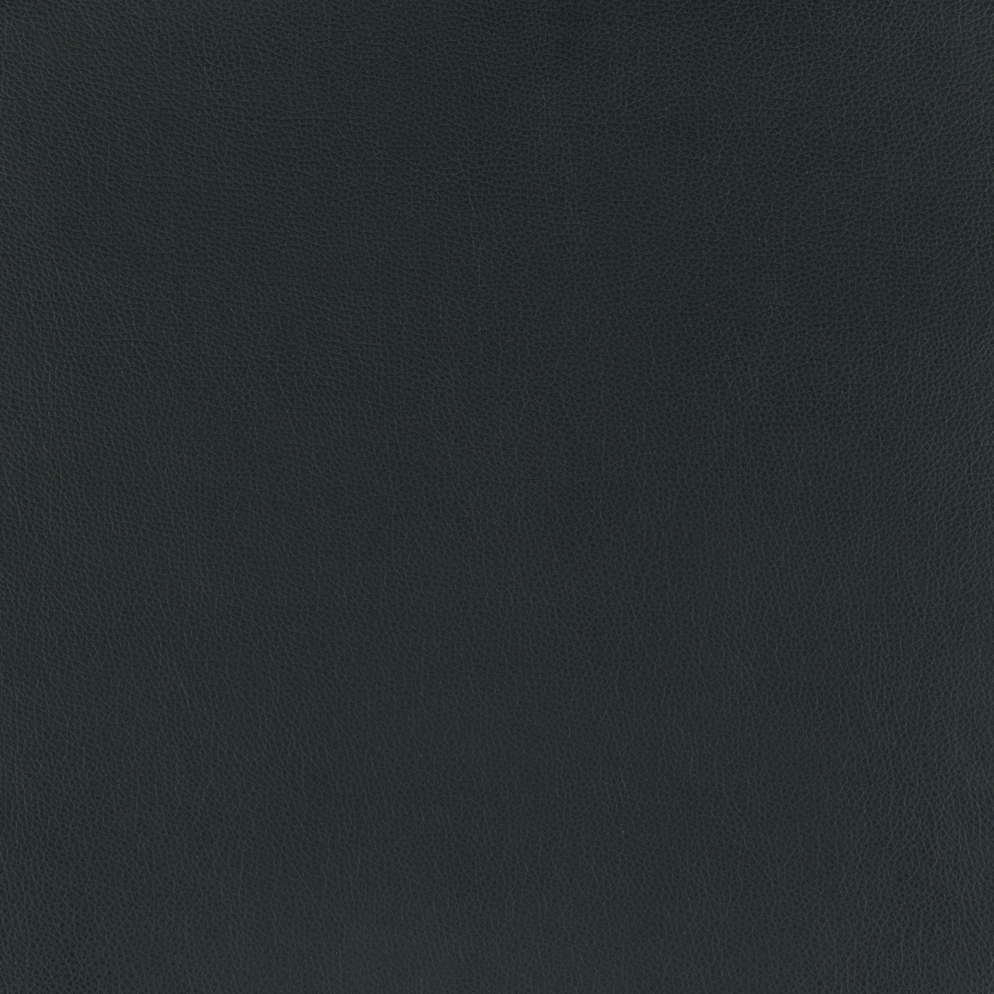 Set of Two Black Faux Leather and Stainless Geometric Backless Counter Stools