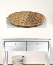 Carved Wooden Round Wall Décor