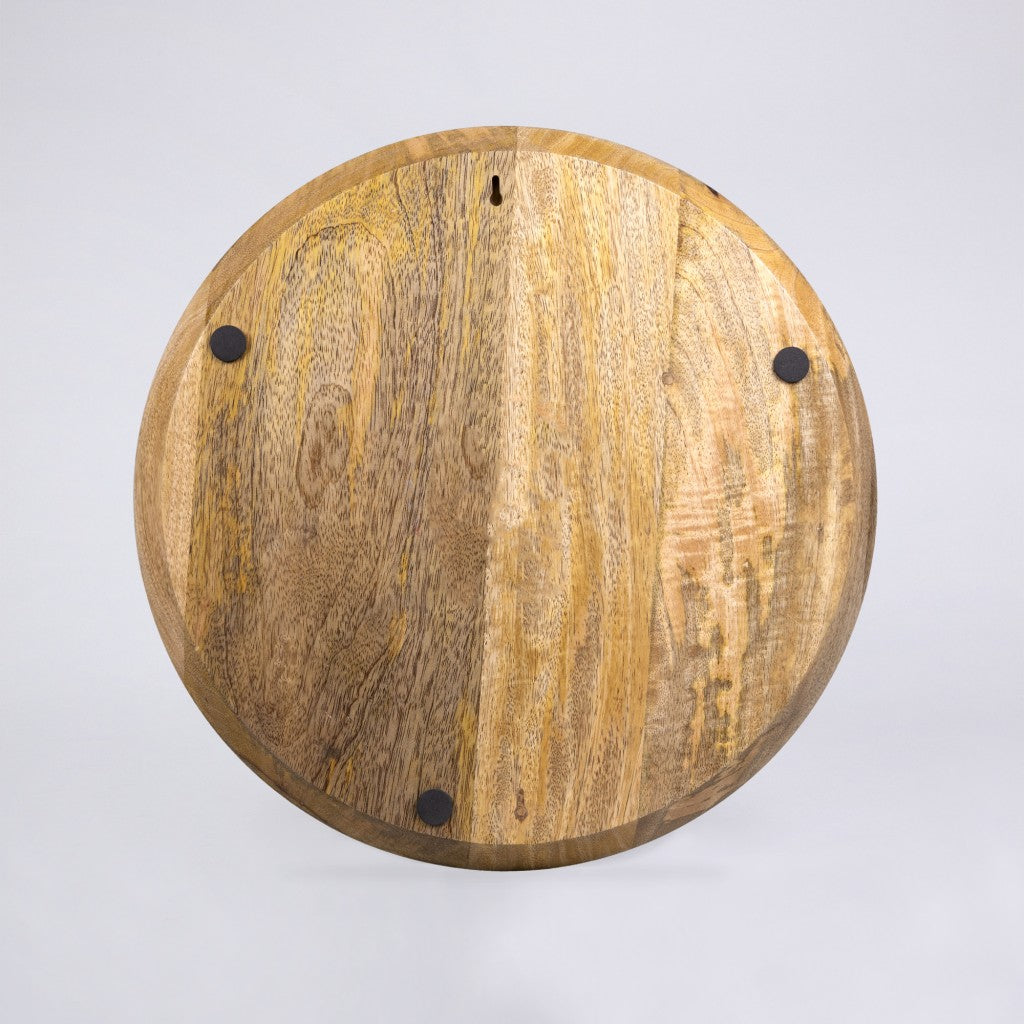 Carved Wooden Round Wall Décor