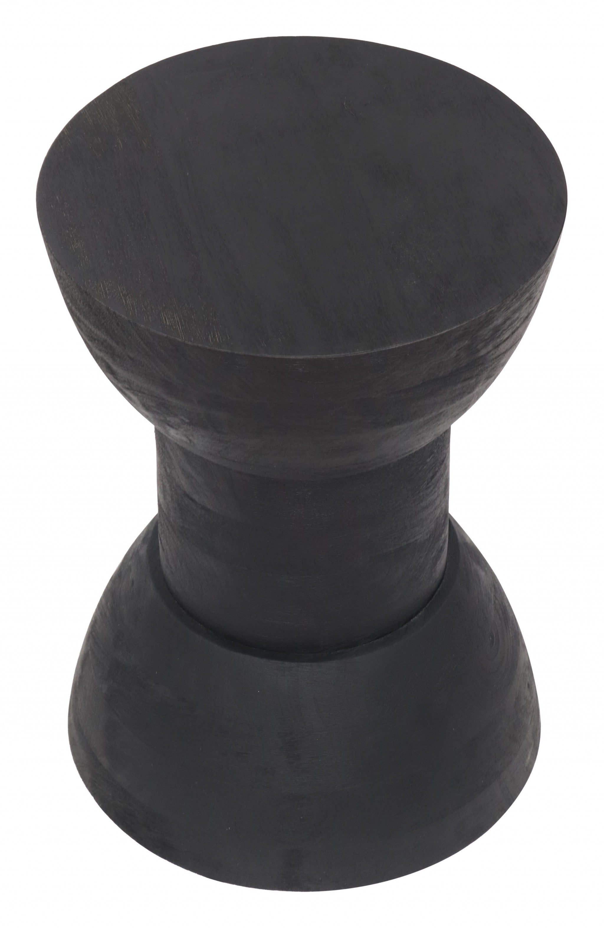 19" Black Backless Chair