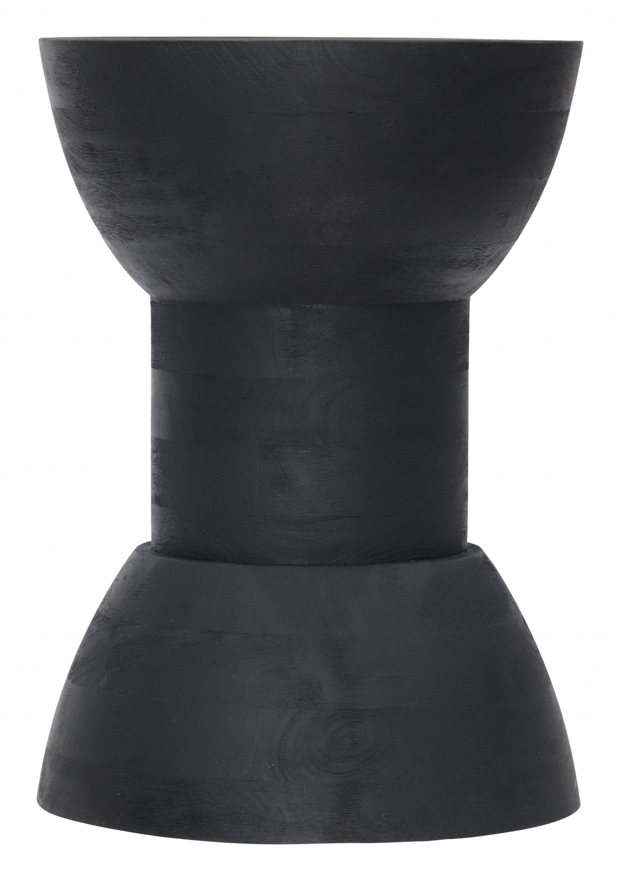 19" Black Backless Chair