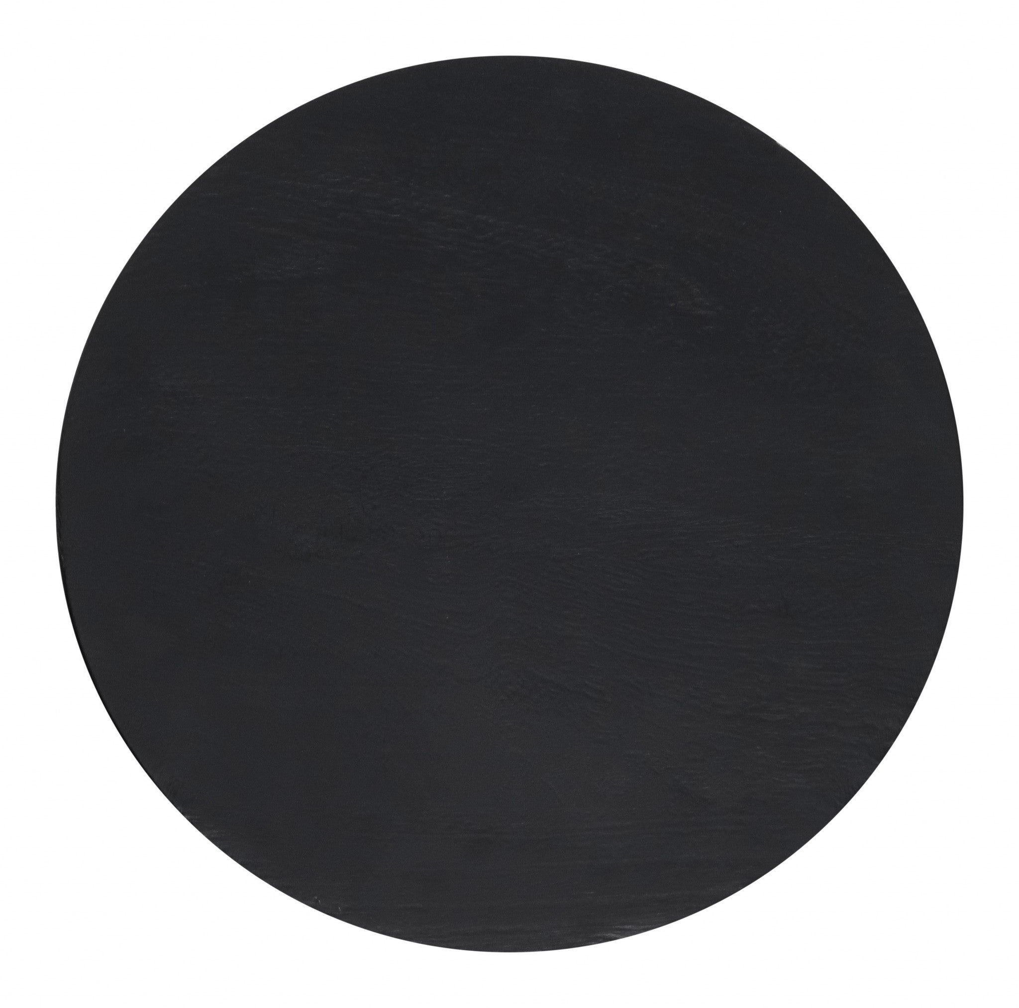 19" Black Backless Chair