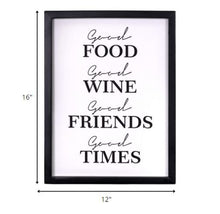 Good Food Good Times Framed Wall Art