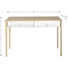Champagne Finish Console Table