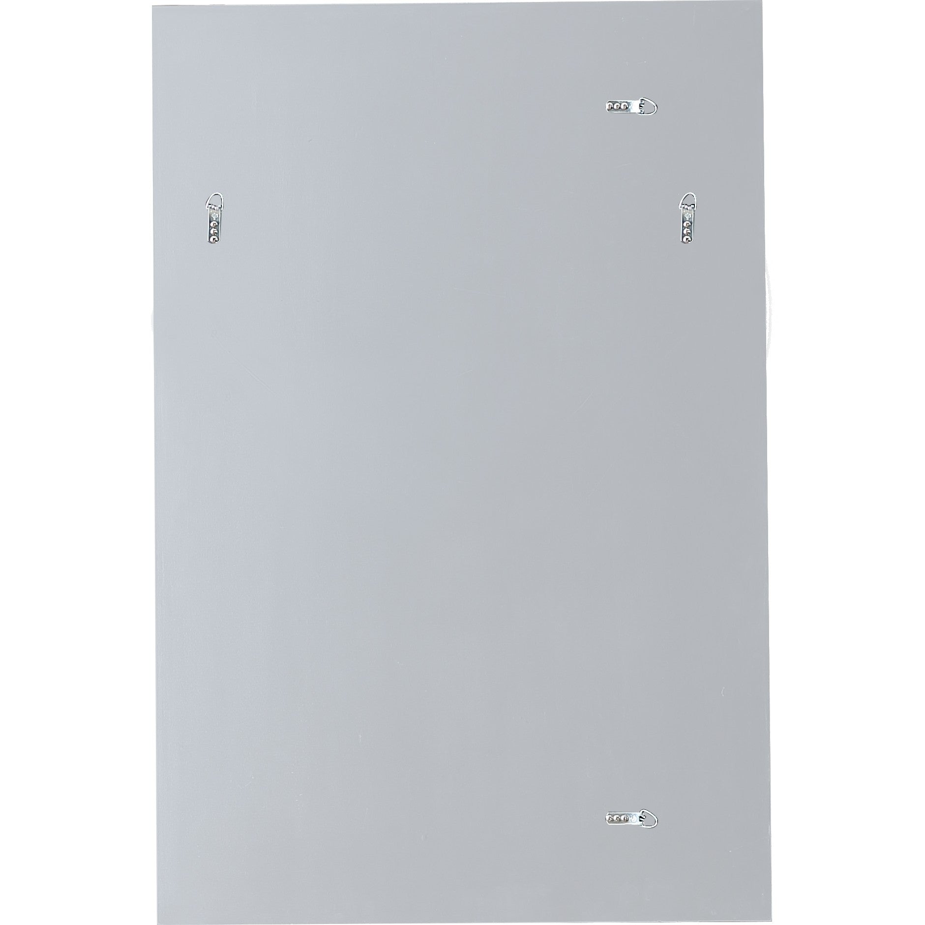 Consola y espejo de cristal plateado