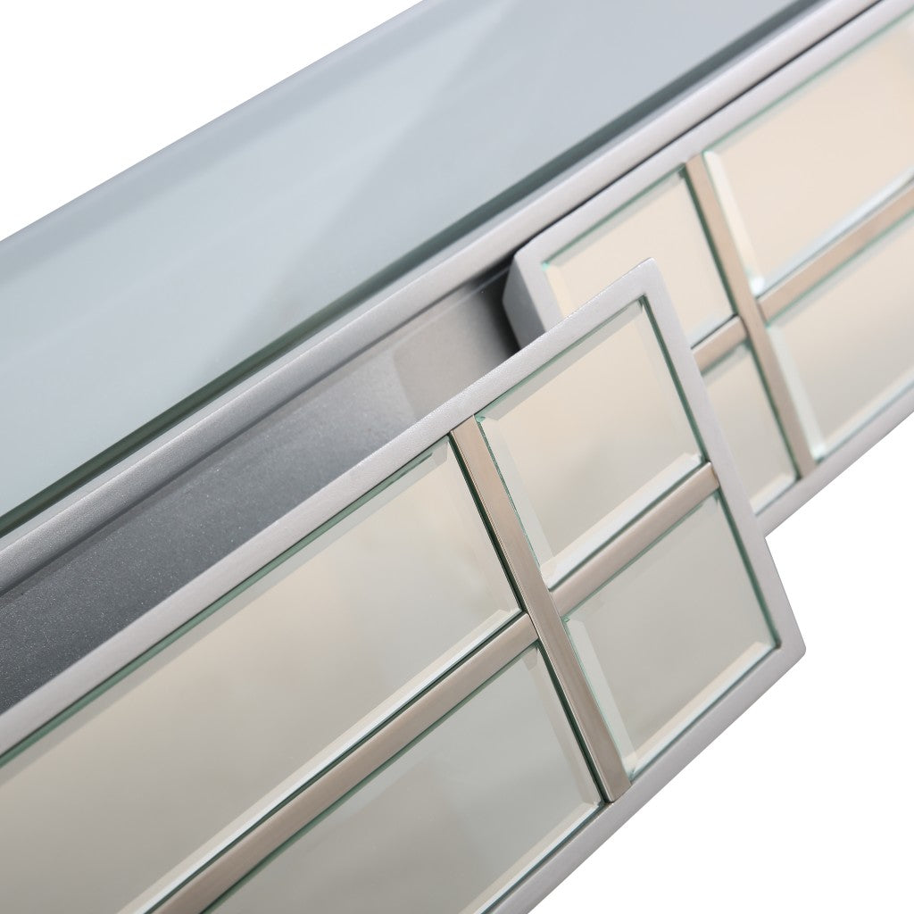 Mesa consola de acero inoxidable