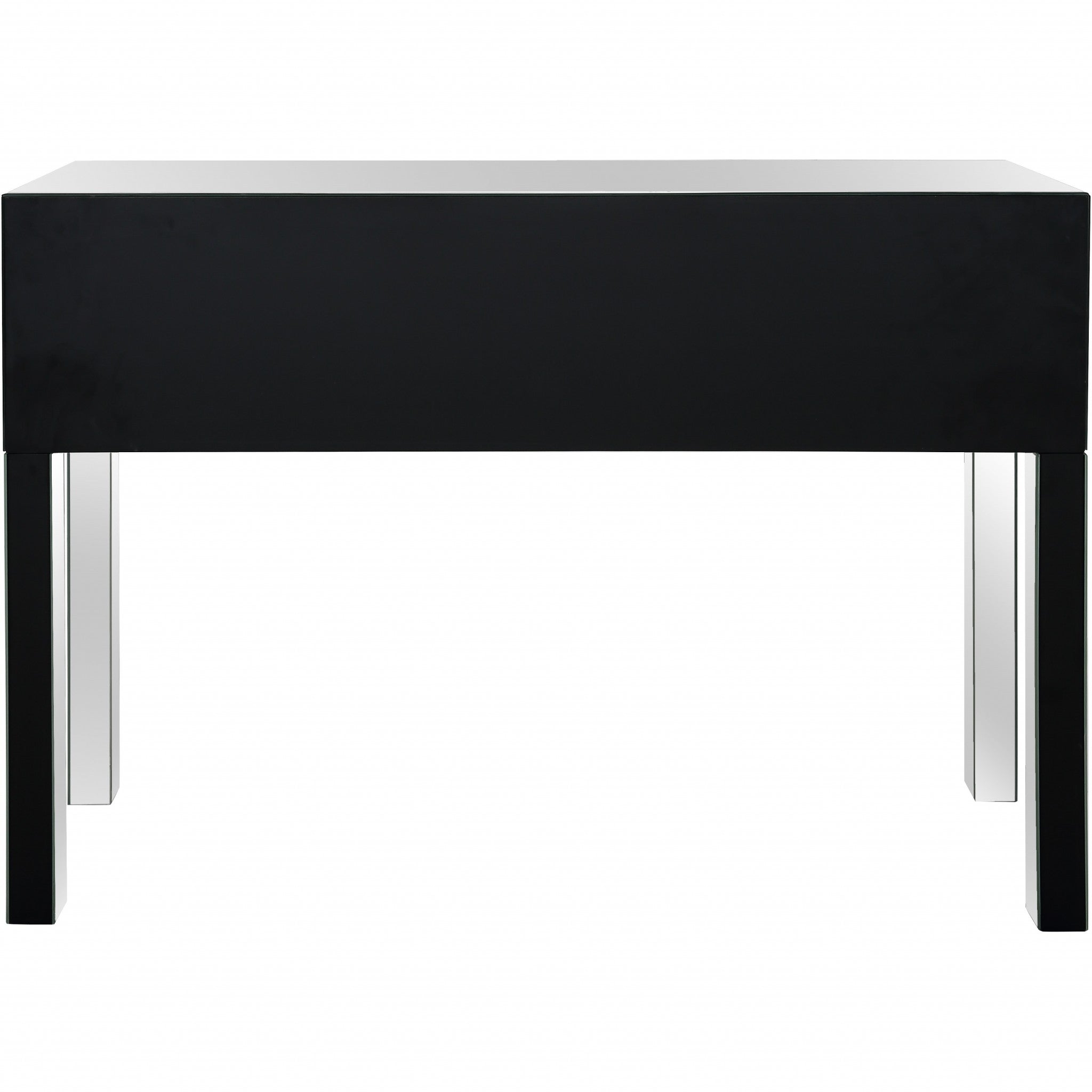 Silver Four Drawer Console Table