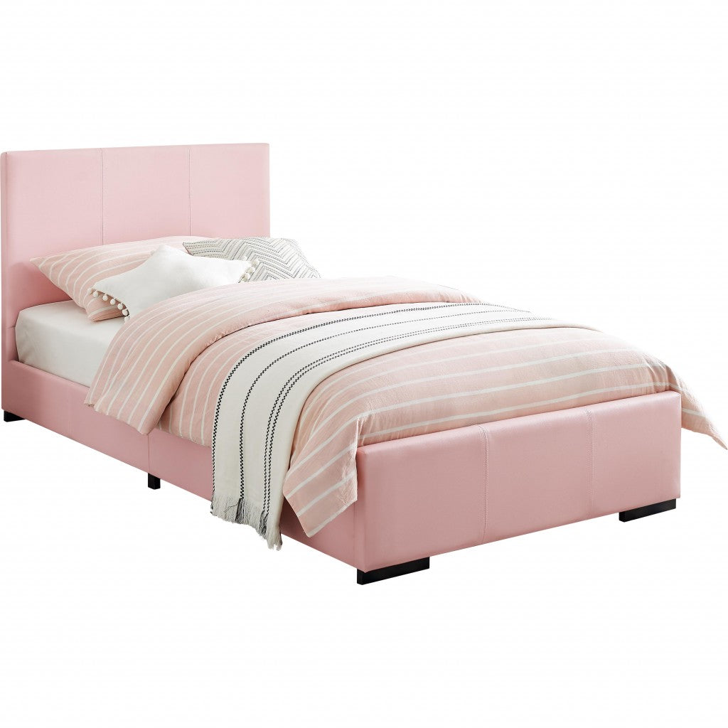 Black Upholstered Queen Platform Bed