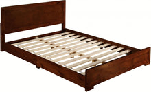 Black Wood Full Platform Bed