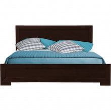 Black Wood Full Platform Bed
