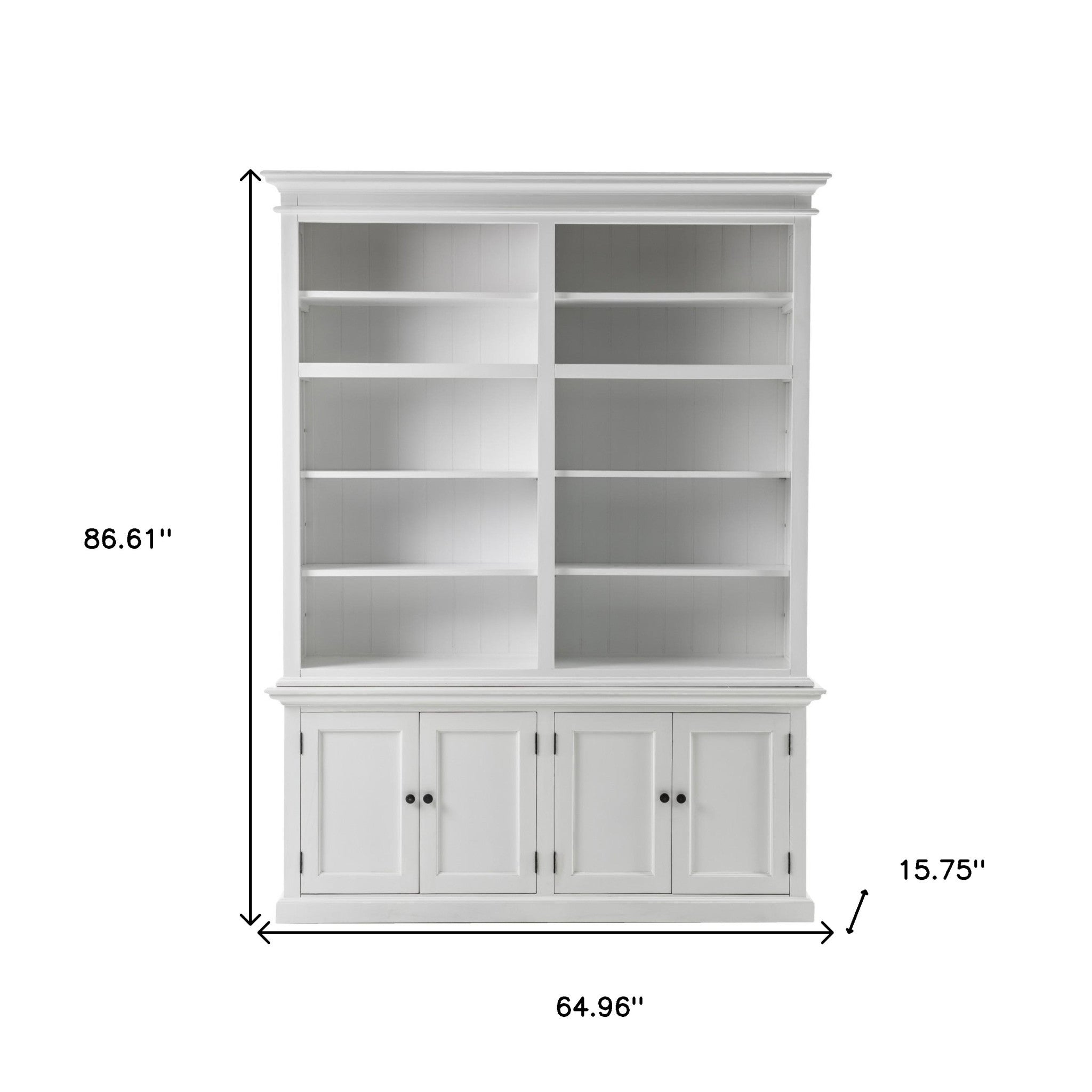 Classic White Double Bay Hutch Unit
