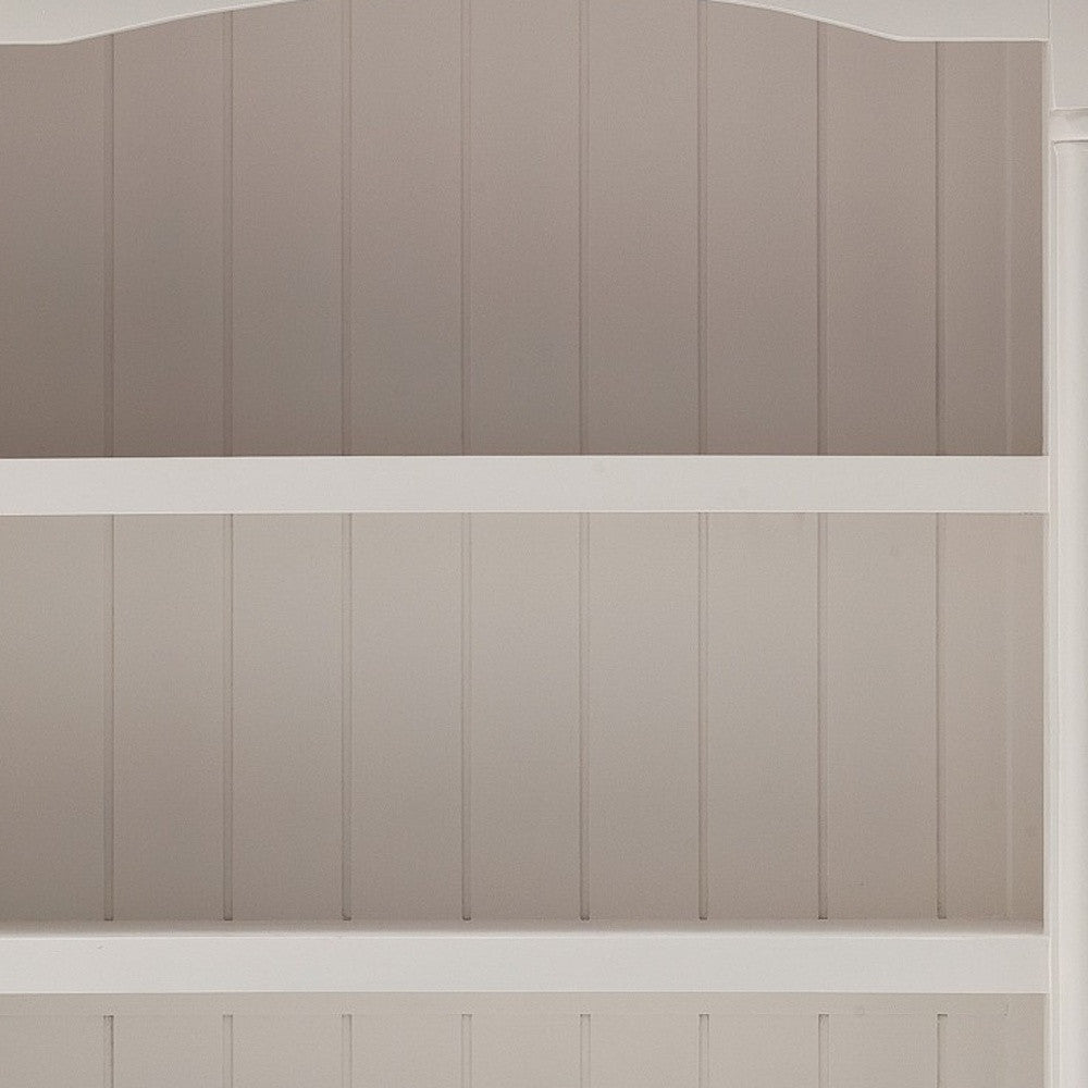Classic White Bookcase with Drawers