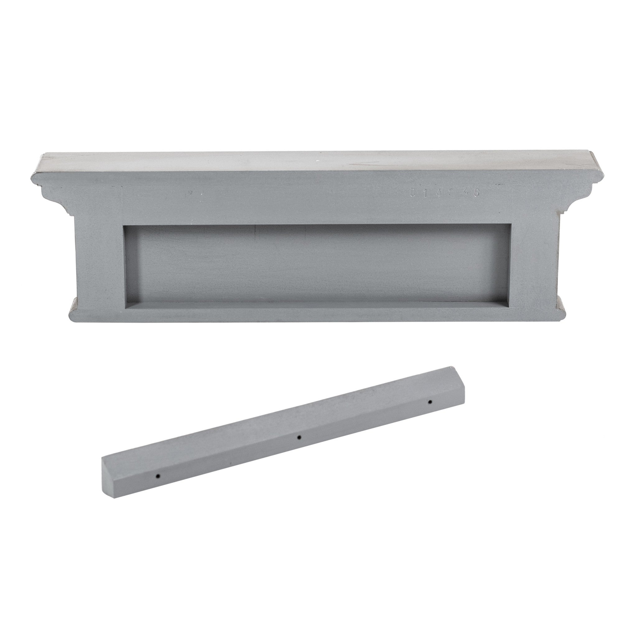 Rustic Antiqued Gray Wood Four Hook Hanging Coat Rack