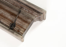 Rustic Natural Wash Wood Eight Hook Hanging Coat Rack