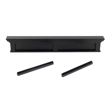 Rustic Antiqued Black and White Eight Hook Hanging Coat Rack