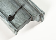 Rustic Antiqued Black and Blue Eight Hook Hanging Coat Rack