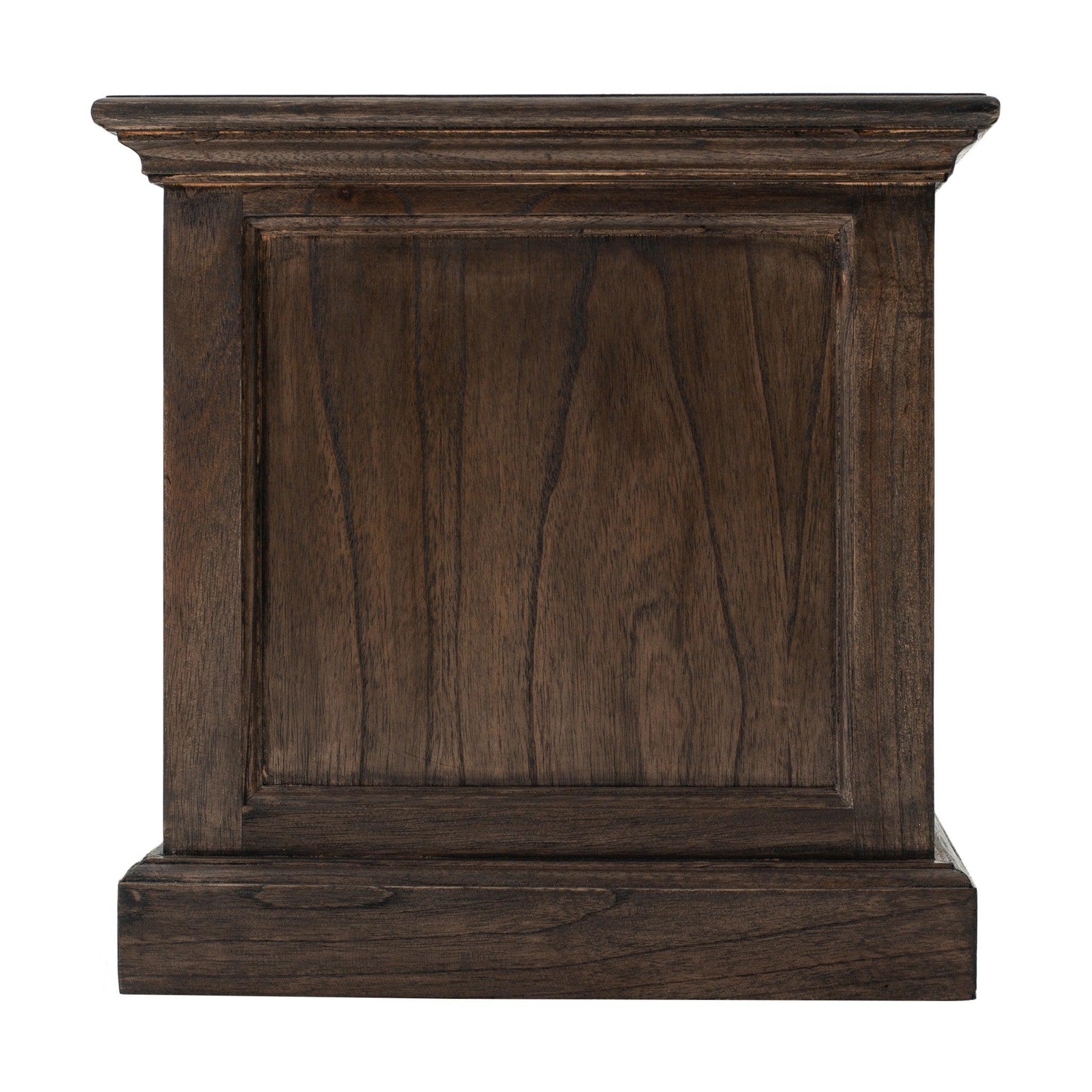 71" Black Wash Wood Entertainment Unit with Four Drawers