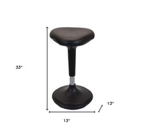Black Tall Triangle Seat Swivel Active Balance Chair