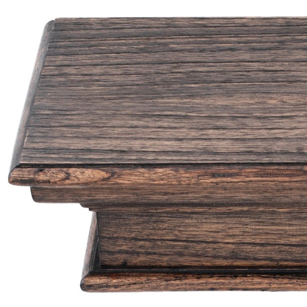 23" Black Wash Floating Wall Shelf