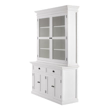 Classic White Glass Display Hutch