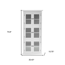 Classic White Three Level Storage Cabinet