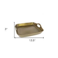 Jumbo Gold Cast Iron Serving Tray