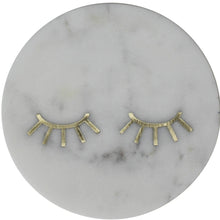 Lashes Inlay Marble Serving Tray