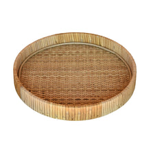 Braided Bamboo Round Tray