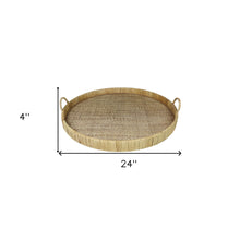 Jumbo Bamboo Round Tray