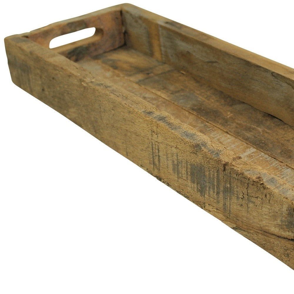 Jumbo Rectangular Wooden Block Serving Tray