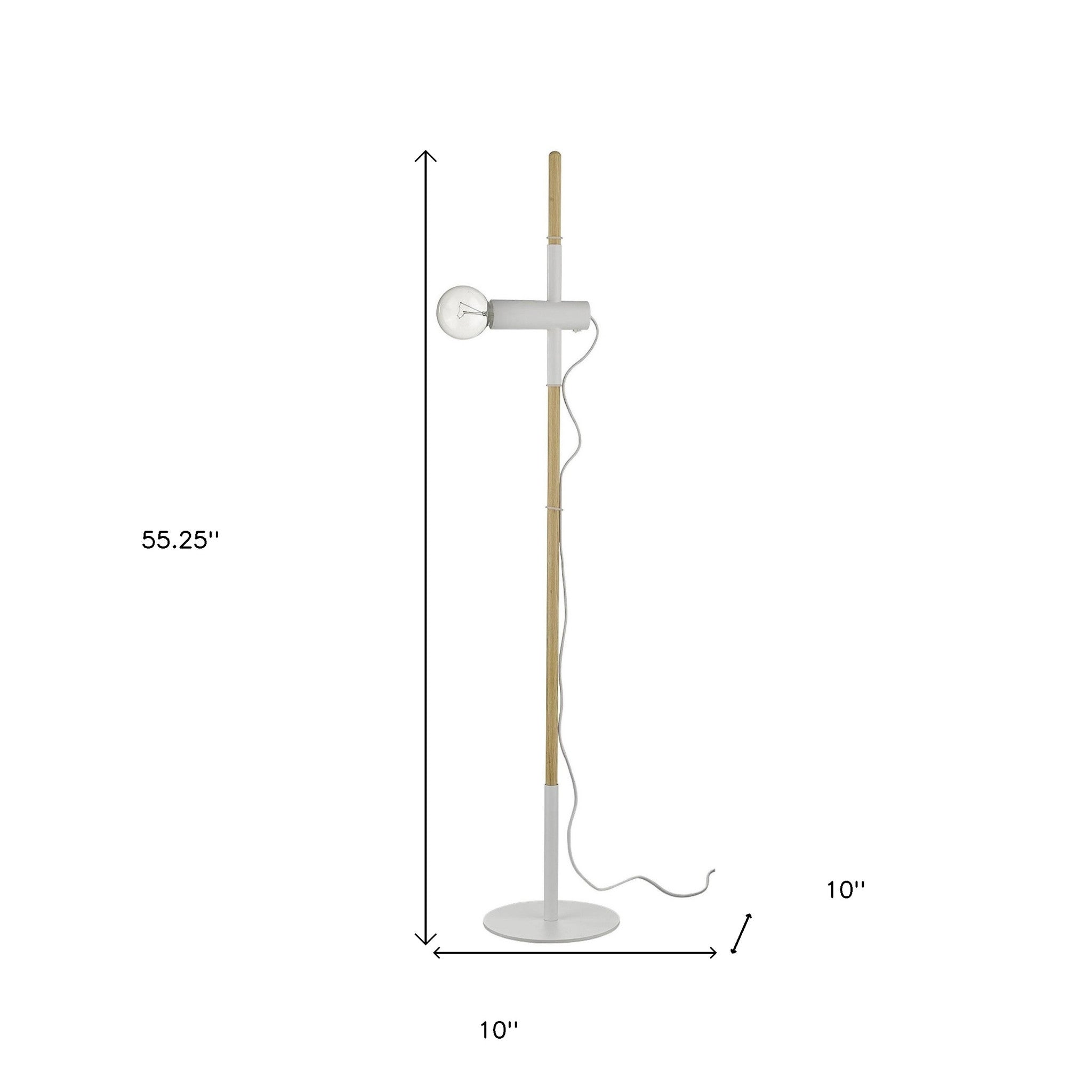 Natural Reading Floor Lamp 55"